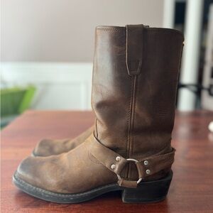 Durango Crossroads Harness Boots Mens 10.5D Brown Full Grain Leather Biker DB594